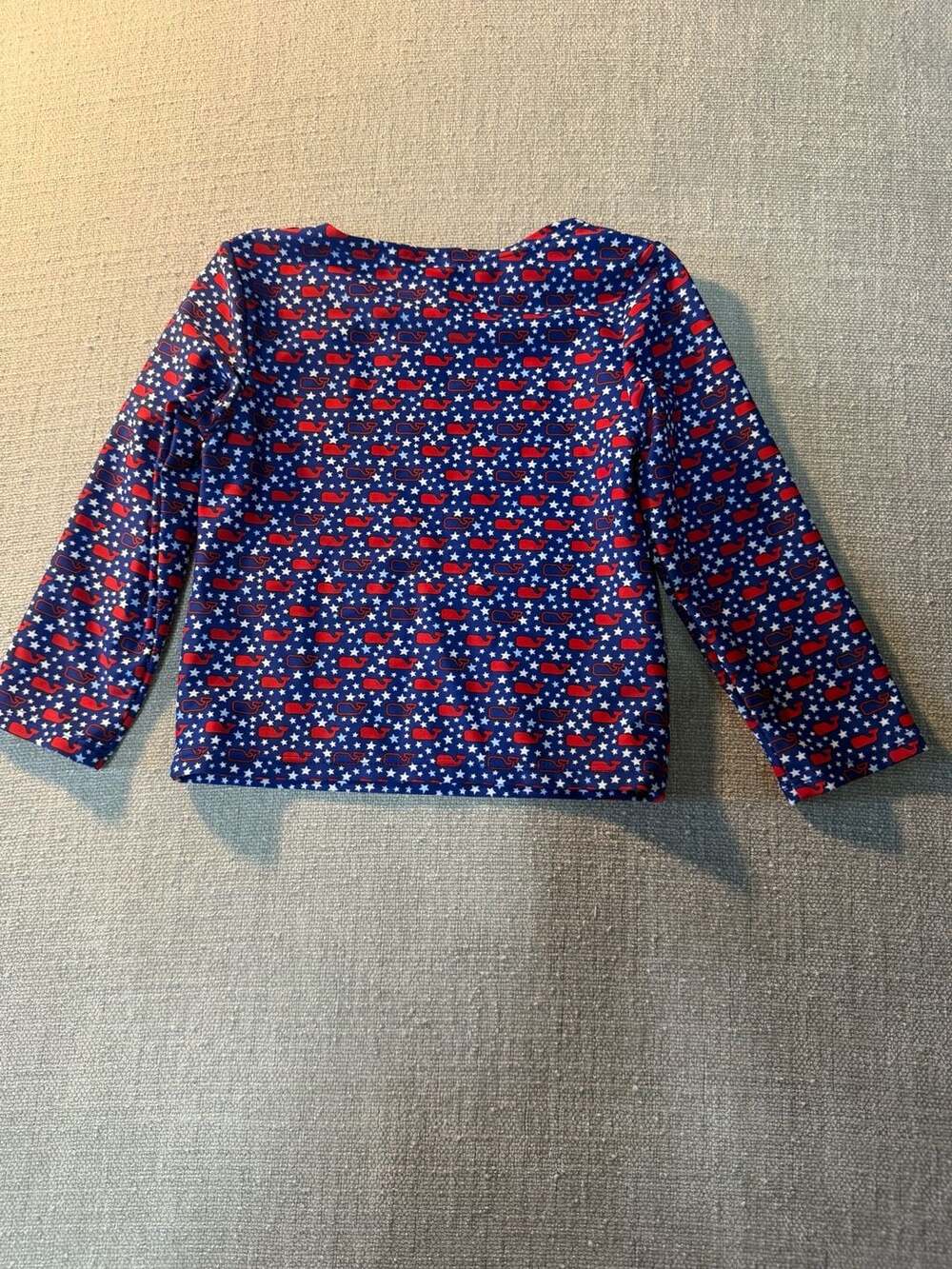 Vineyard Vines for Target Toddler Girls Patriotic Star and Whale Print Long Slee - Picture 3 of 3